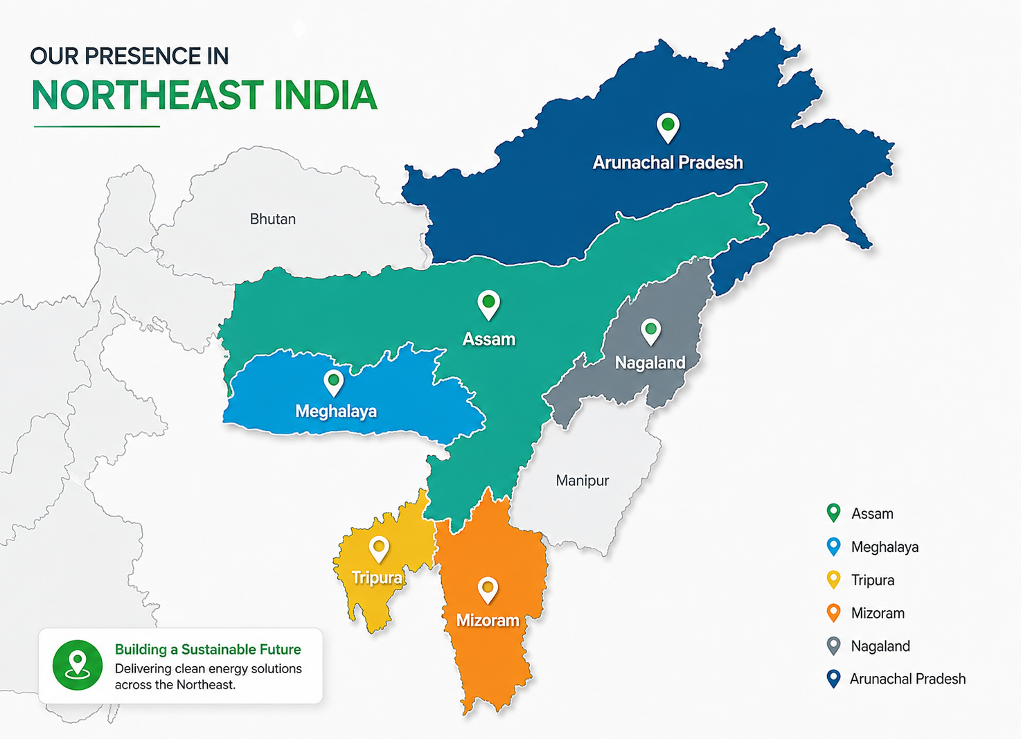 Renergy Locations Map